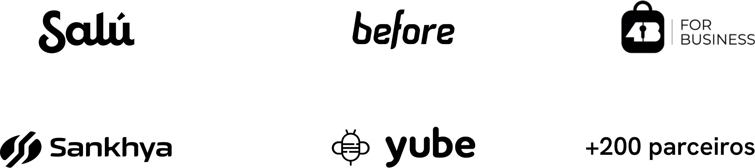 Logos de parceiros da Pontotel