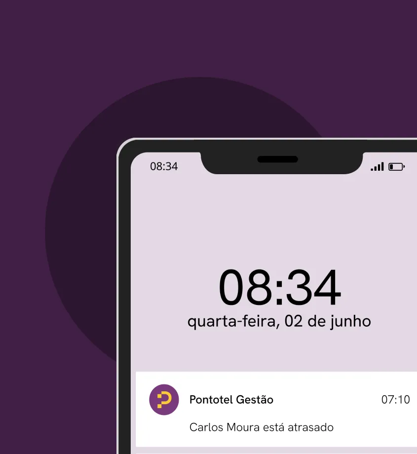 Notificações de ponto em tempo real