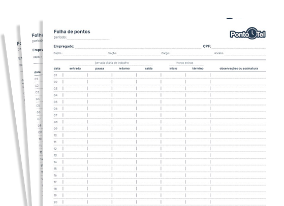 Modelo De Folha De Ponto 5570